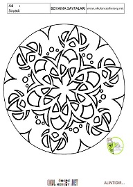 Mandala boyama sayfaları